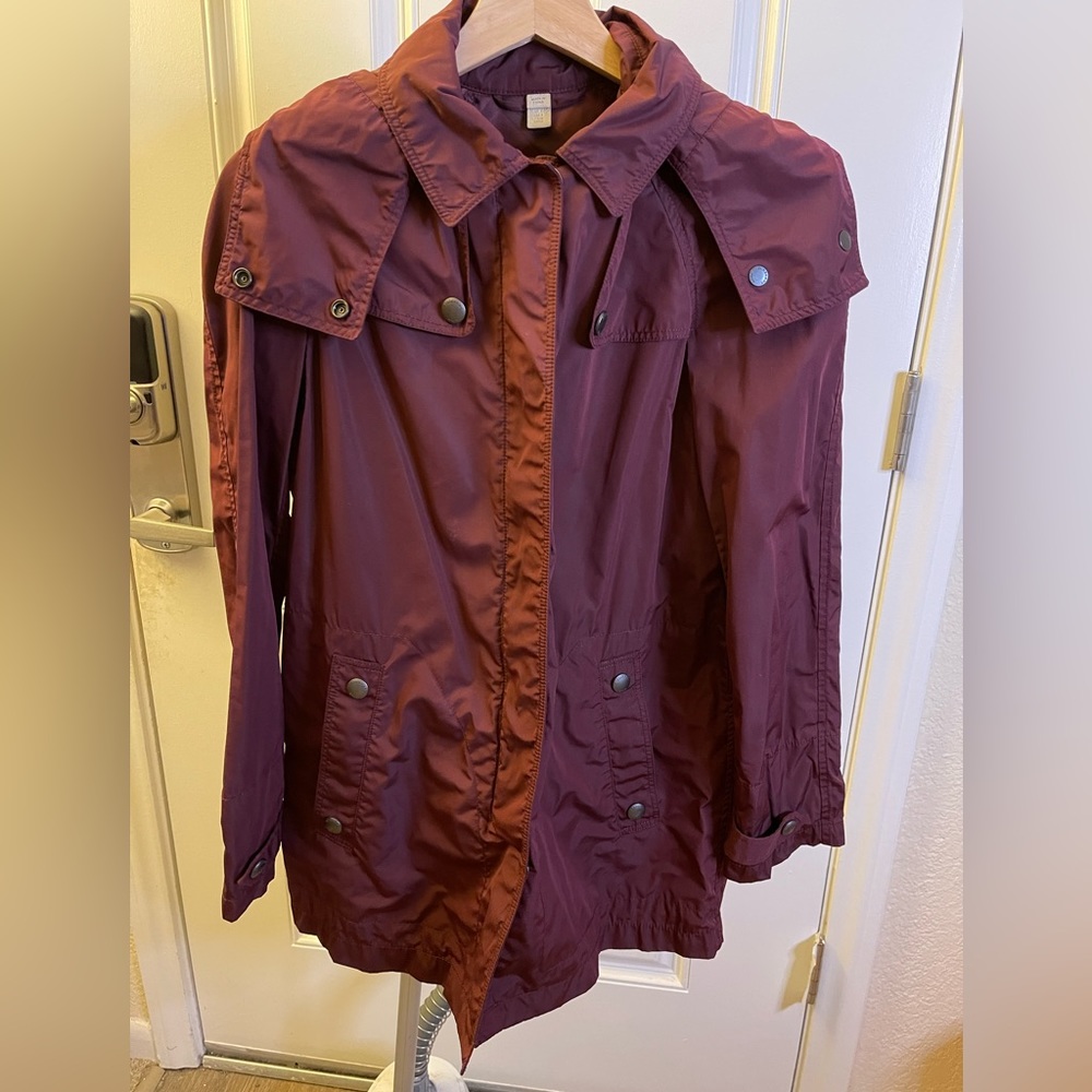 Burberry Brit Utility Jacket | Burgundy | US 4 | Size S